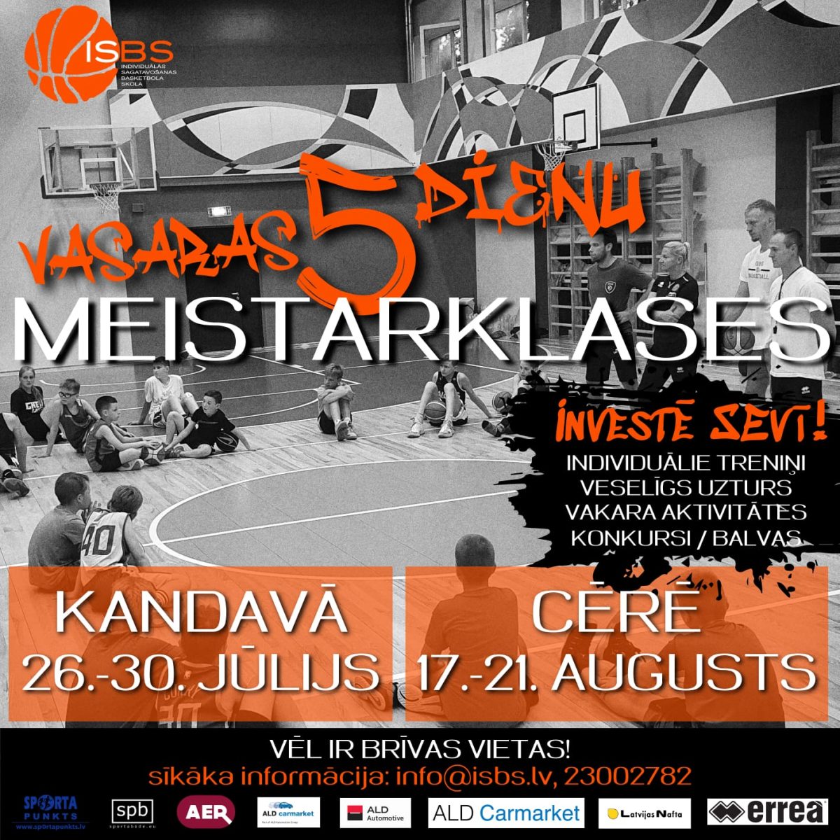 ISBS vasaras meistarklases 2020