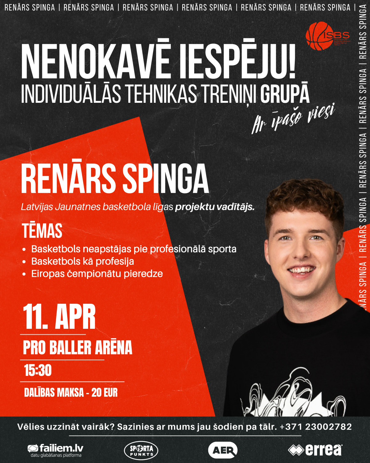 Grupu nodarbība ar LJBL projekta vadītāju!