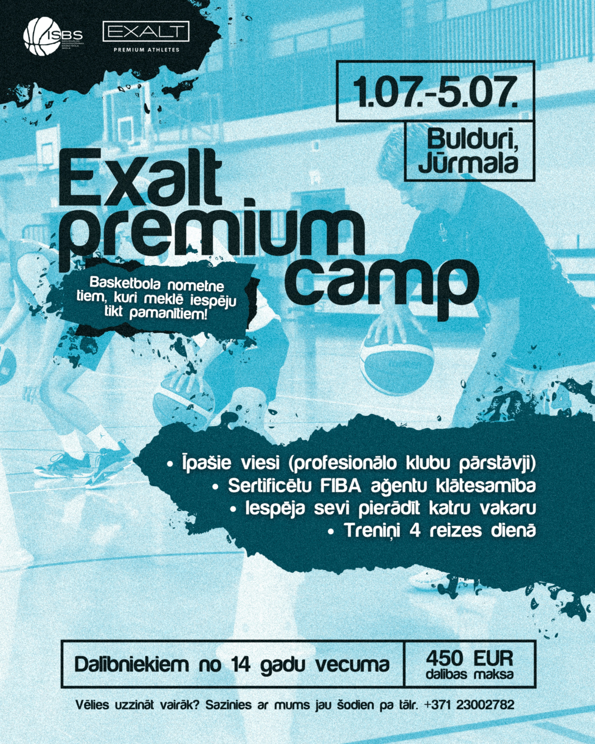 “Exalt Premium Athletes” vasaras nometne Bulduros
